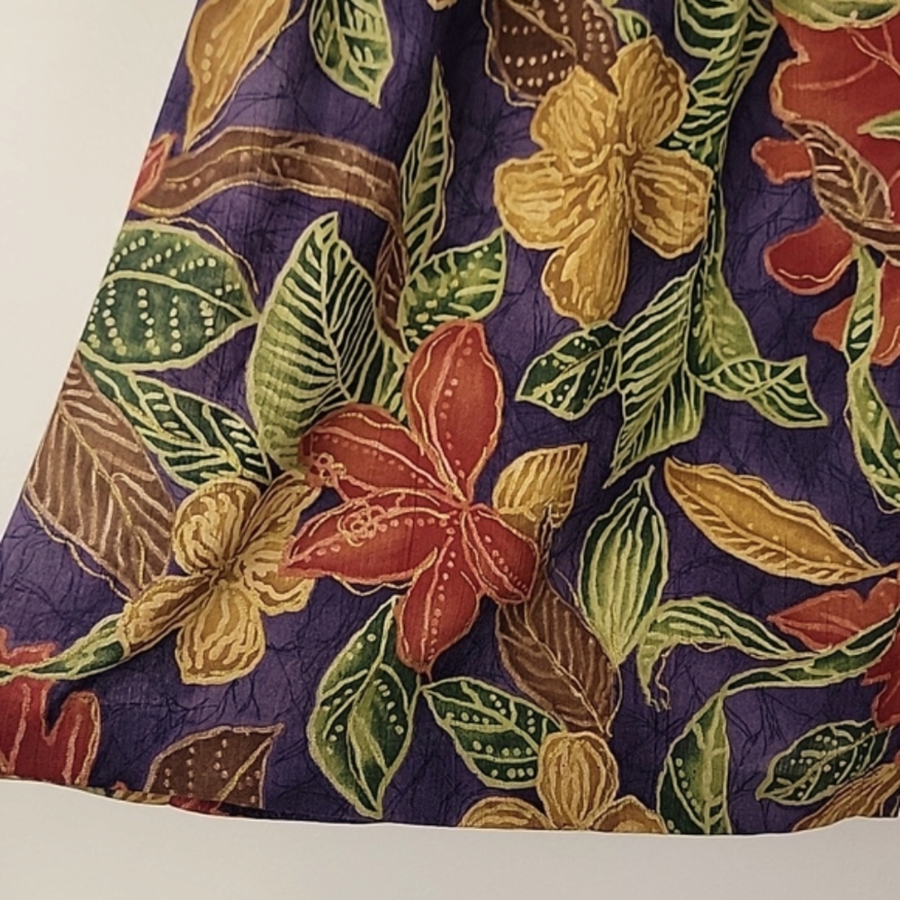 Alfred Dunner Tropical Multicolored Floral Midi Skirt (Read Might be 10/12) 14 - Picture 4 of 9
